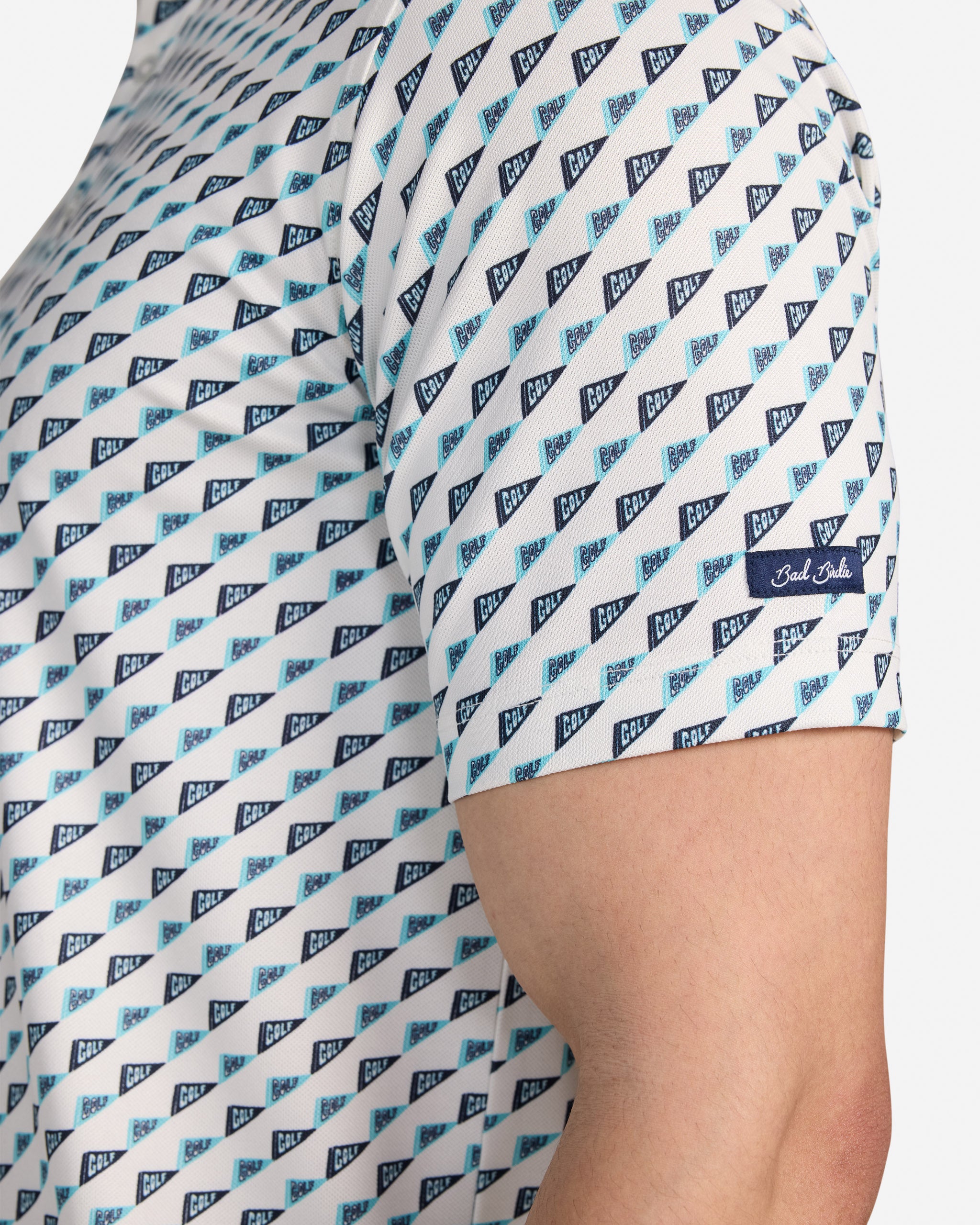 Pinseeker - Sea Salt-Men's Polo-Bad Birdie